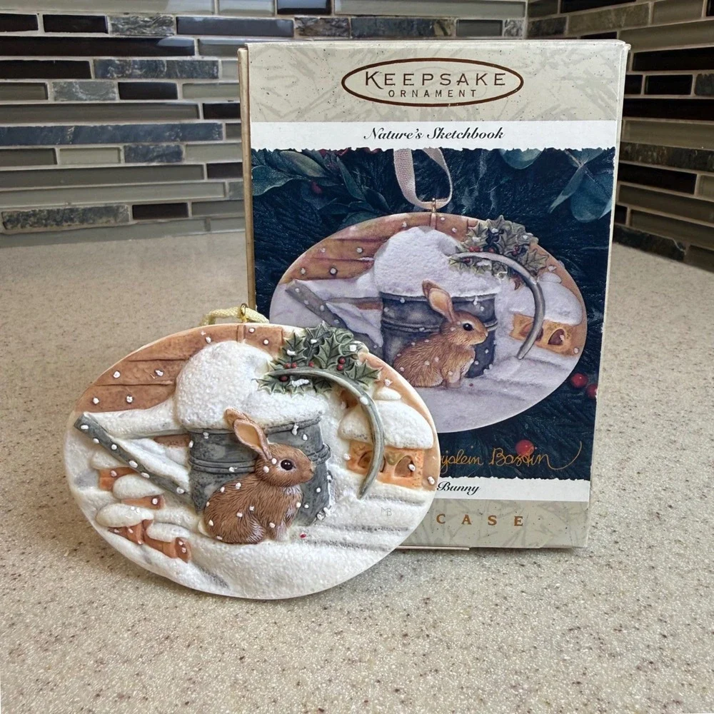 VTG Hallmark 1996 Keepsake Ornament Marjolein Bastin Nature's Sketchbook Bunny